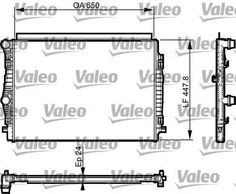 735559 VALEO Радіатор охолодження двигуна