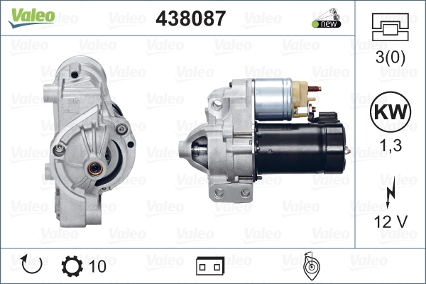 Стартер 438087 VALEO