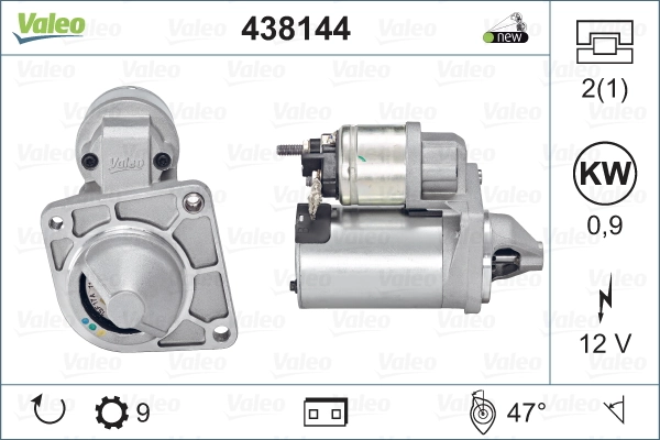 Стартер 438144 VALEO