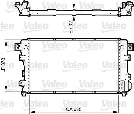 Купити 4592052AB Chrysler Радіатор двигуна