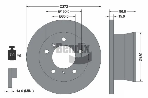 Купити 5104562AA Chrysler Диск заднього гальма