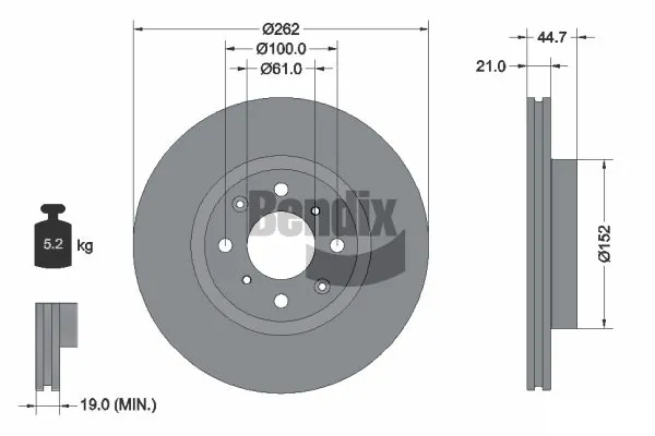45251TZAJ00 Honda Гальмо дискове переднє