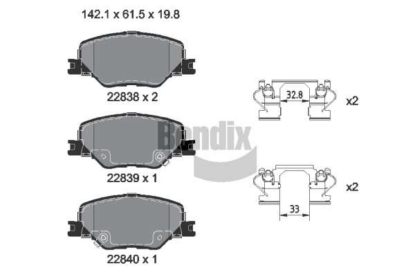 Купити 986424868 Bosch Колодки гальмівні передні, дискові