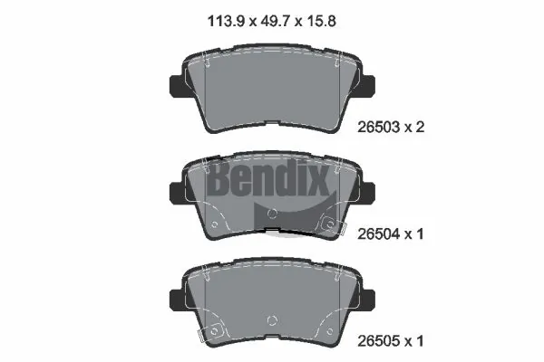 5SP2386 Samko Колодки гальмівні задні, дискові