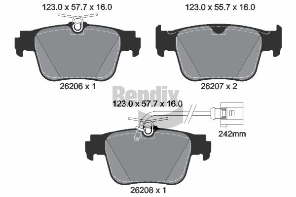 Купити Z232229 Power Stop Колодки гальмівні передні, дискові