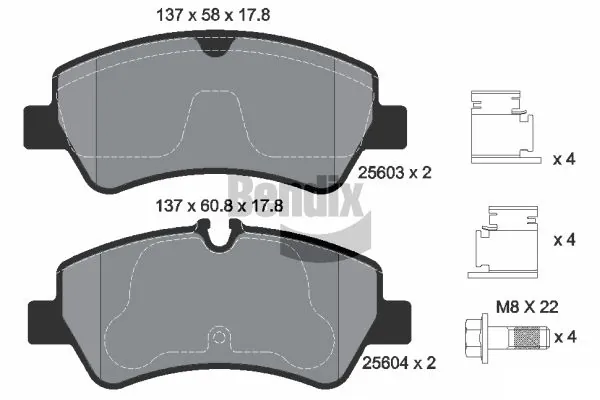 LP3886 Delphi Колодки гальмівні задні, дискові
