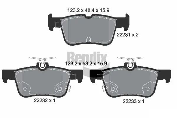 Z171833 Power Stop Колодки гальмівні задні, дискові