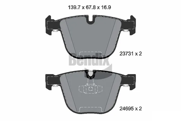 Гальмівні колодки Mazda DHY83328Z9C ціна, від 21.20 USD