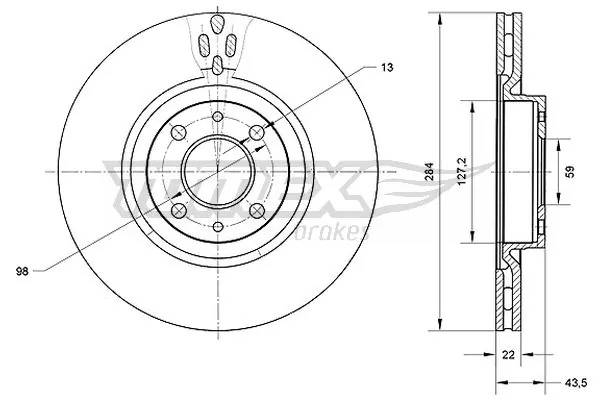 Диск переднього гальма Fiat Bravo I хетчбек (182) (1995 - 2001) ціна, від 29.97 USD