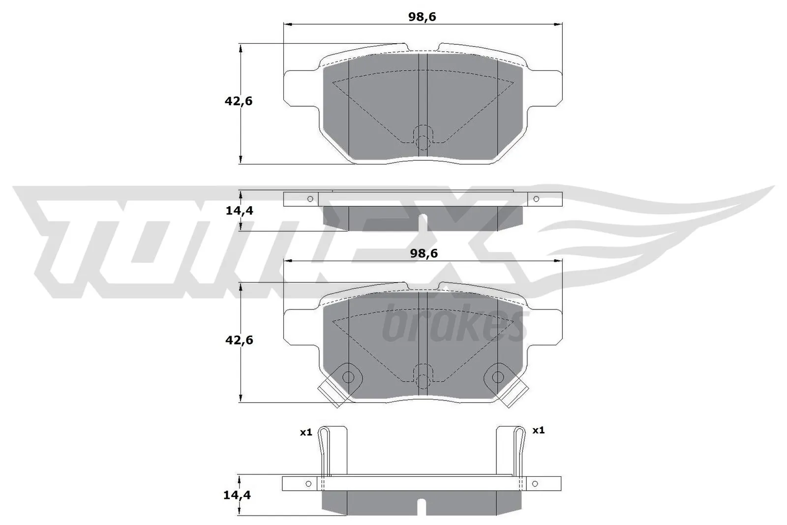 Задні гальмівні колодки Toyota Prius хетчбек (ZVW30) (2009 - 2016) ціна, від 46.72 USD