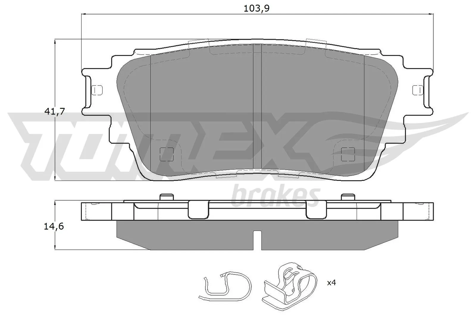 Купити Задні гальмівні колодки Mitsubishi Outlander III GF, GG