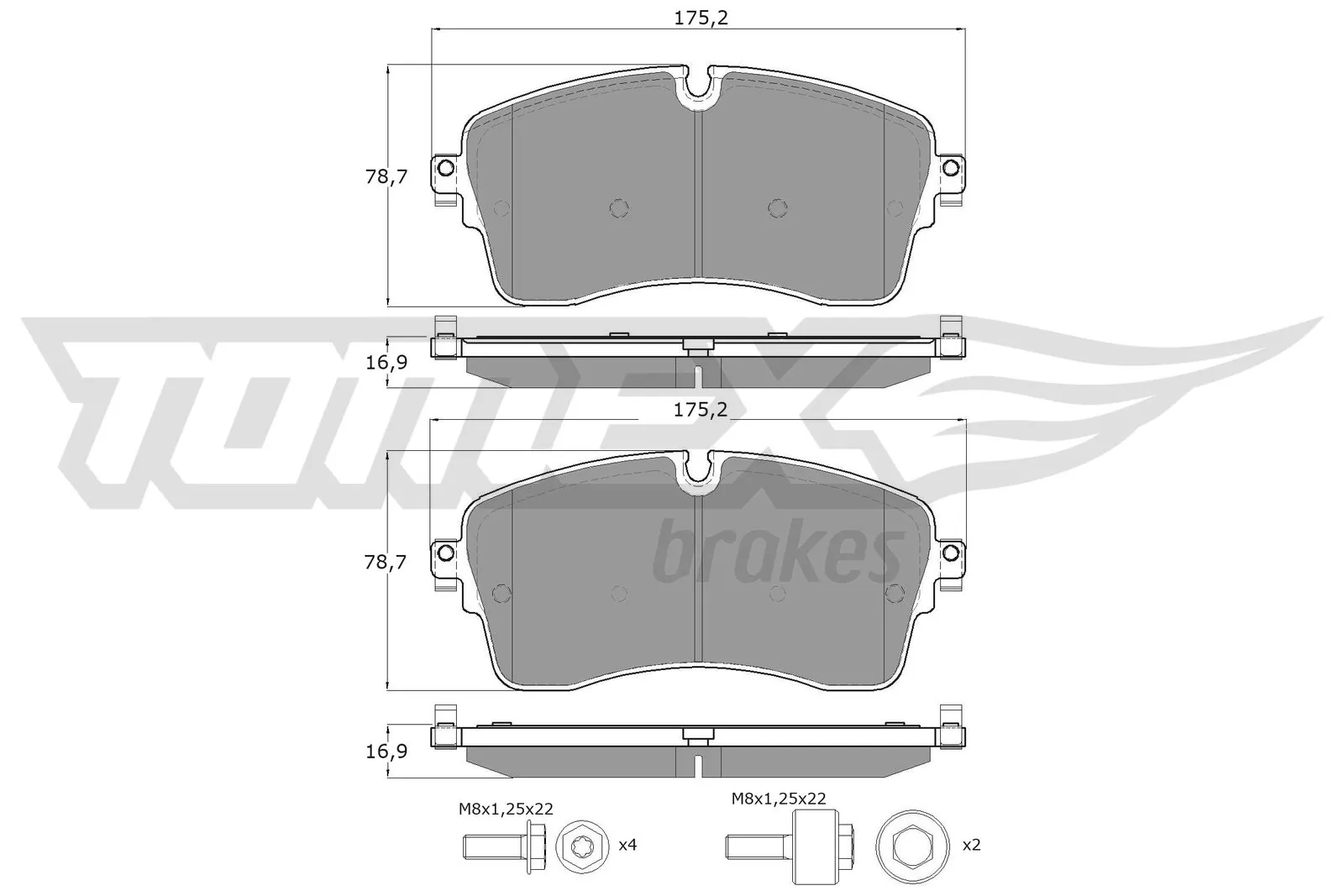 Тормозні колодки Land Rover LR134638