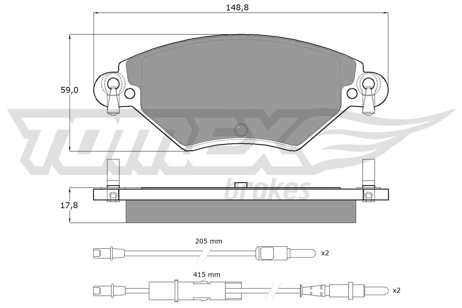 Передні тормозні колодки DBS2382 Hexen