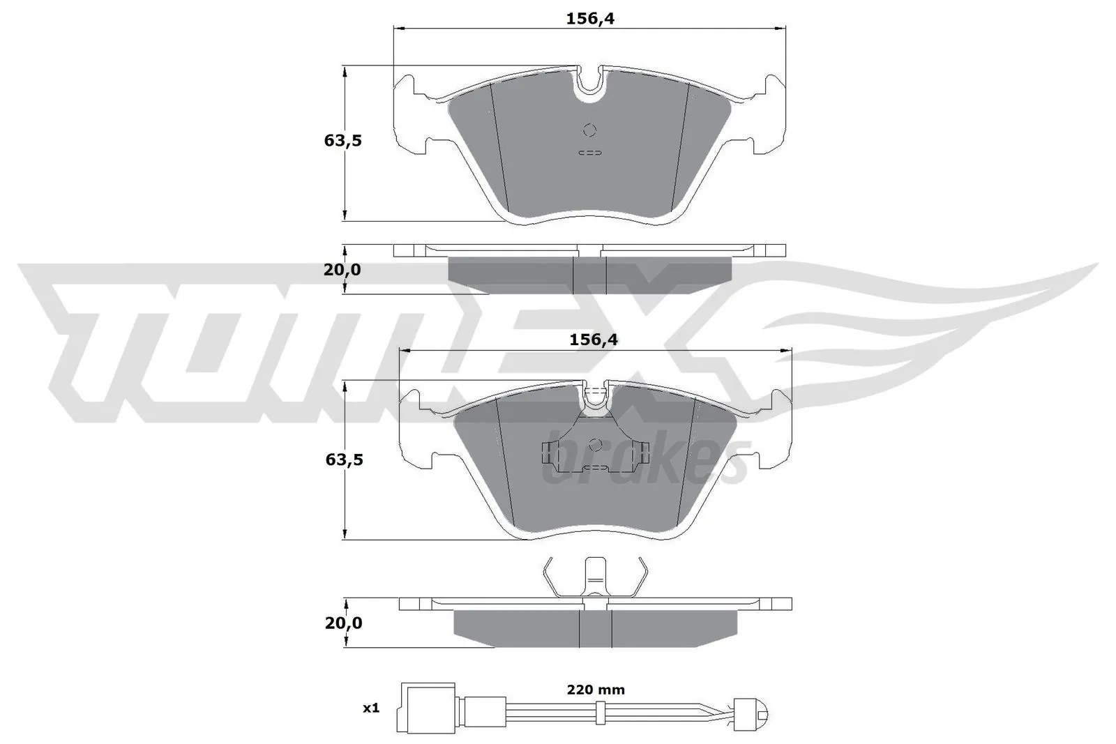 Купити Передні тормозні колодки BMW 5  E34