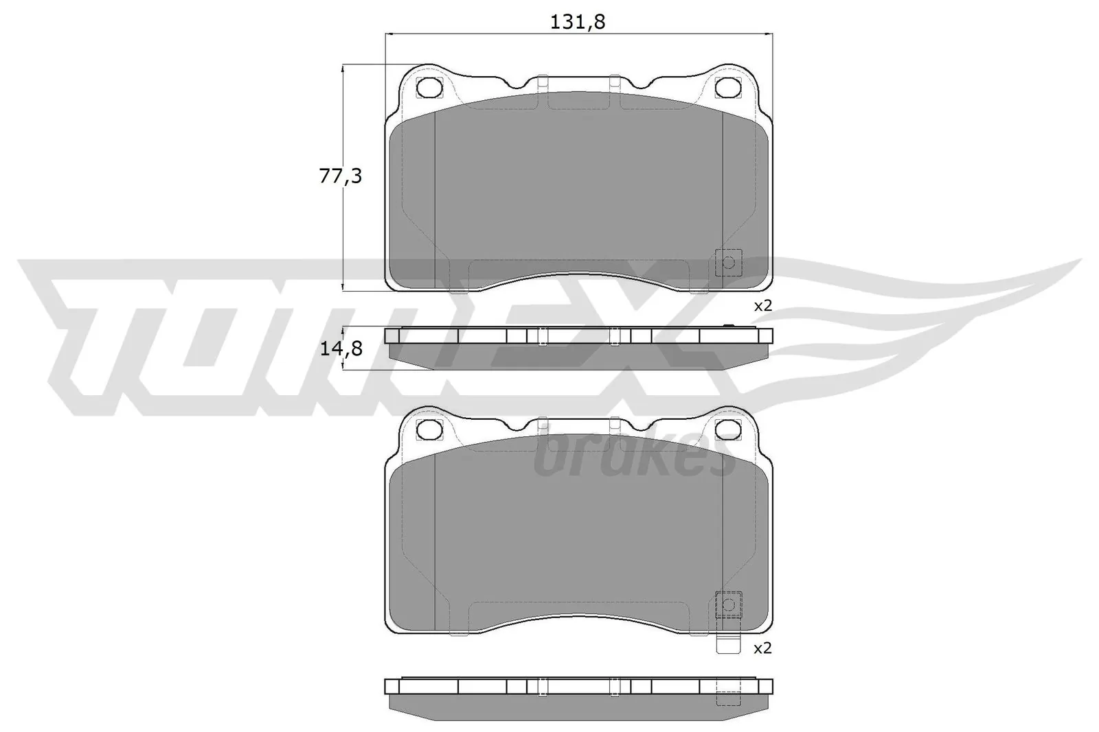Передні тормозні колодки 1675990380 Peugeot/Citroen