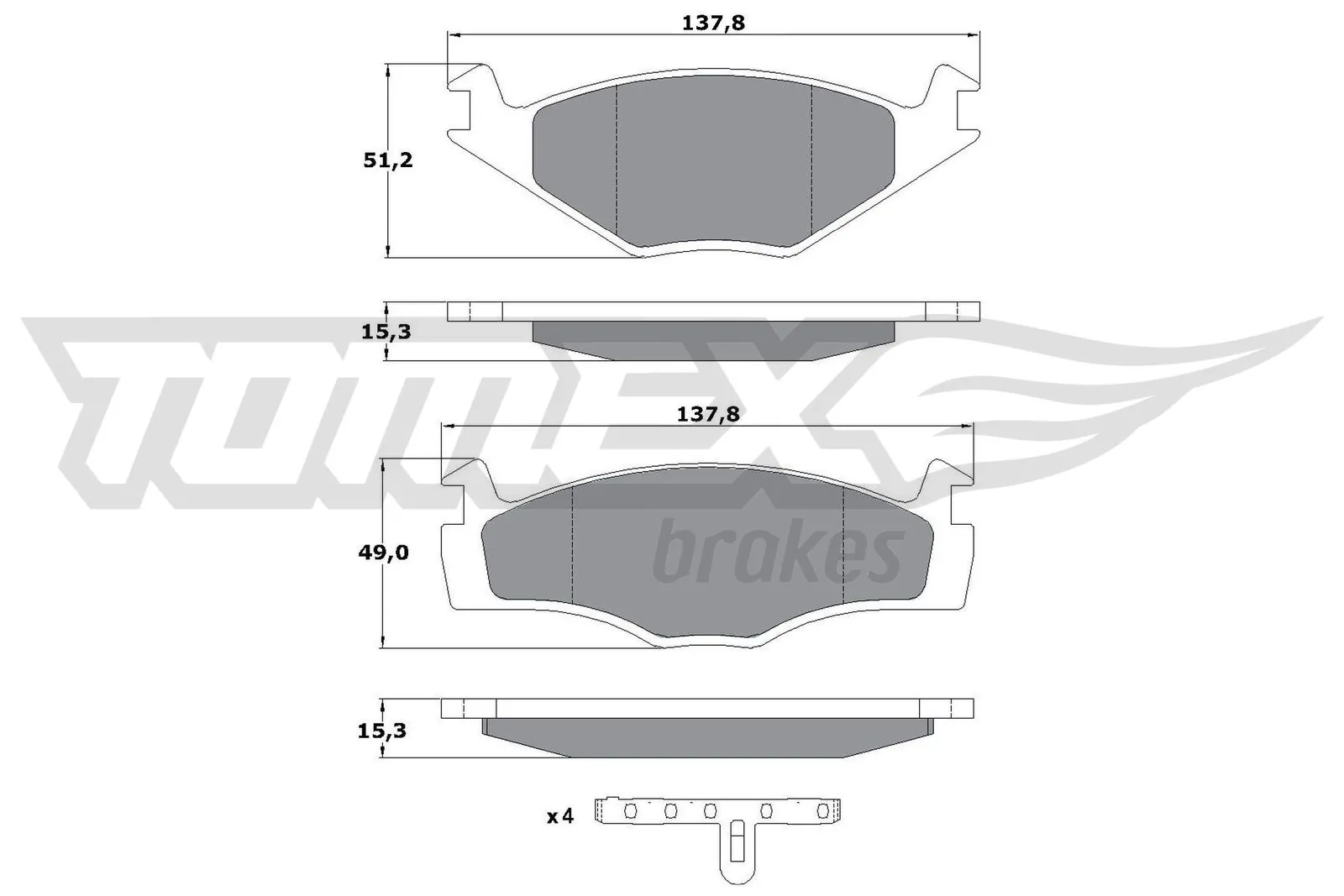 Передні тормозні колодки 23380398 General Motors