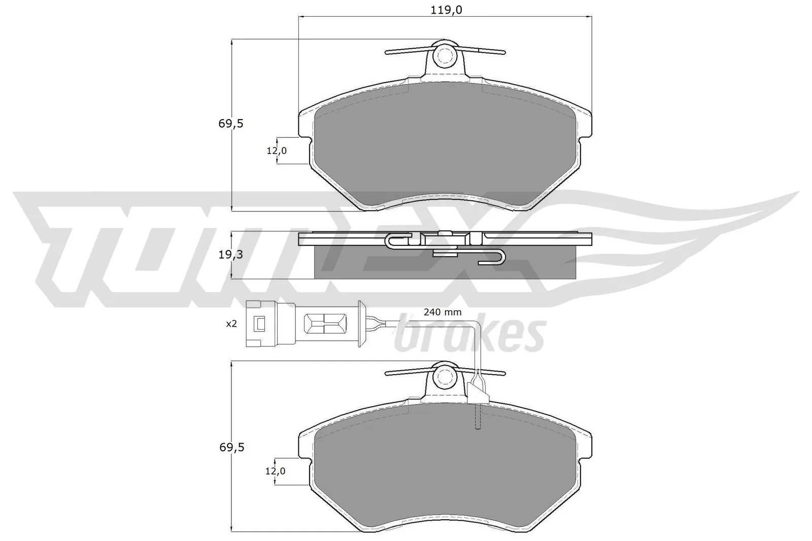 Гальмівні колодки VAG 443698151G ціна, від 18.49 USD