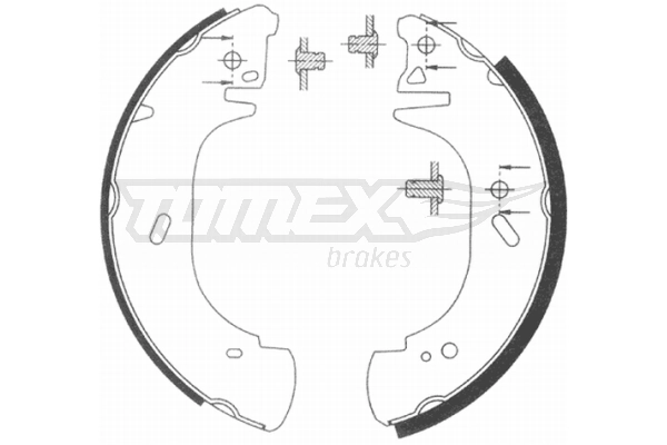 Купити T120951BYD BYD Колодки гальмові задні, барабанні