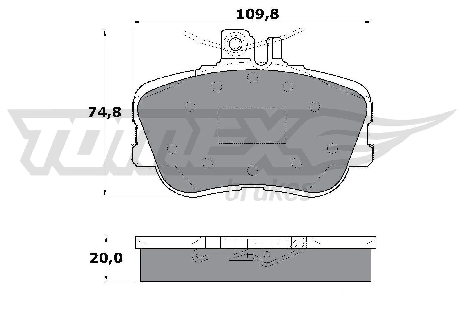 Передні тормозні колодки D0645 PSP