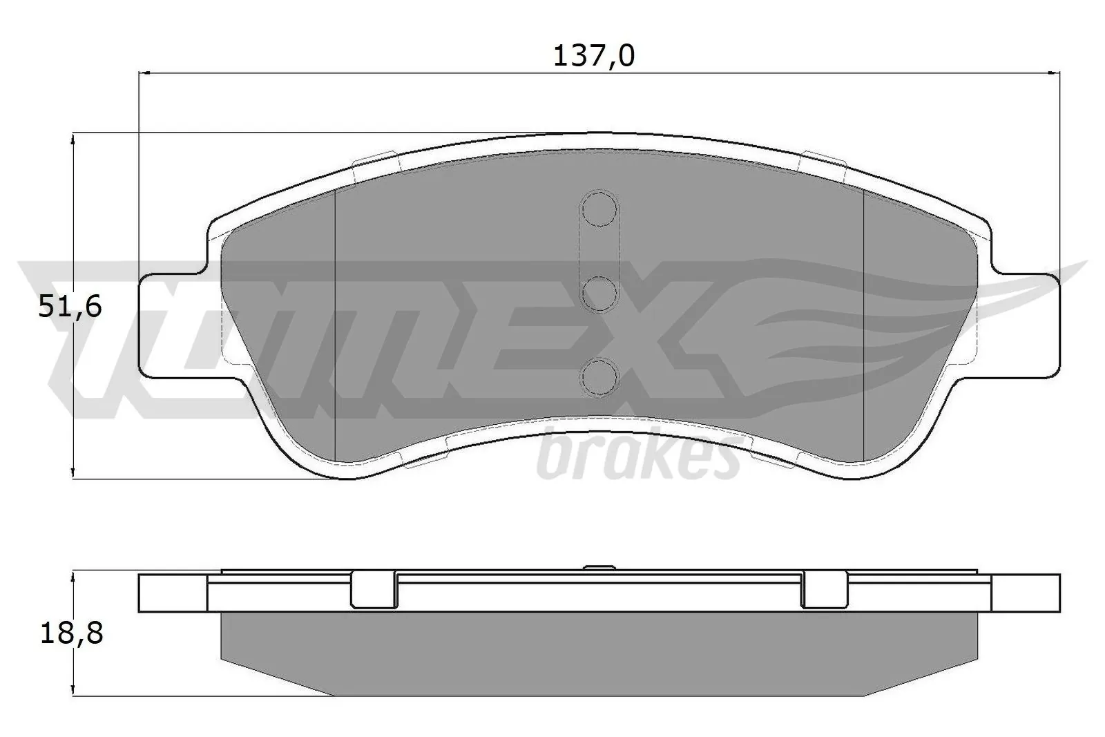 Передні тормозні колодки CE1735 Toko cars