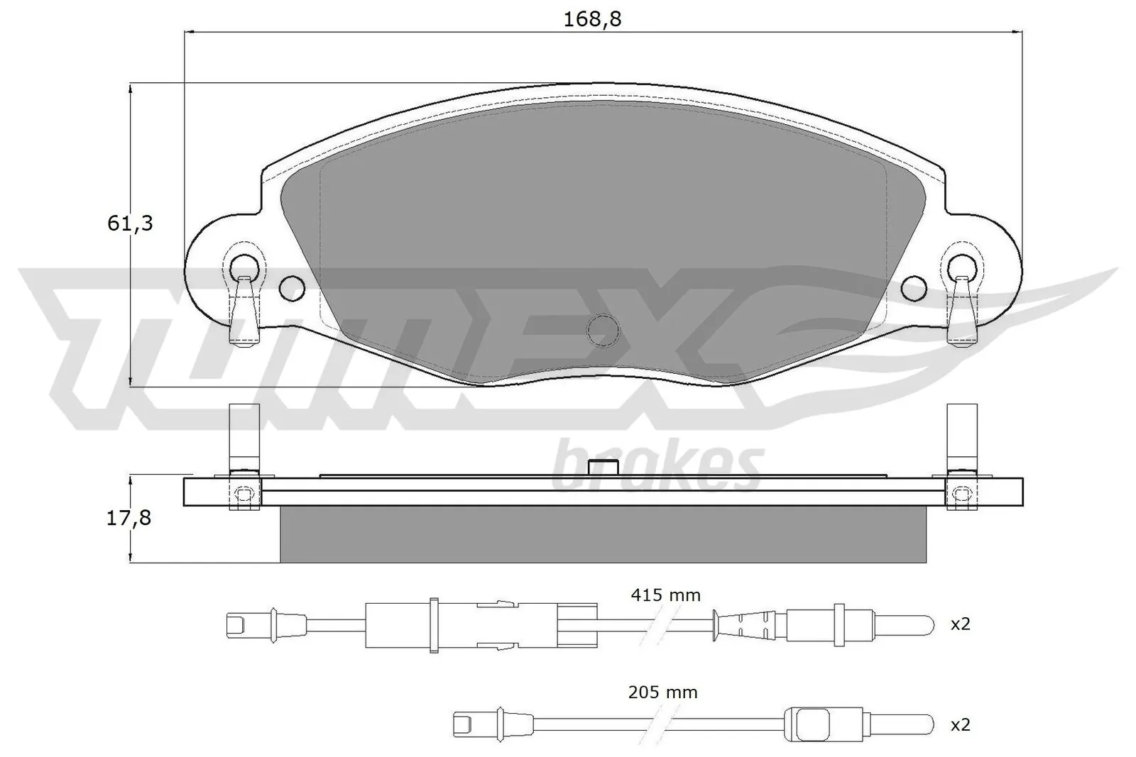 Передні тормозні колодки C2C35612 Mercedes
