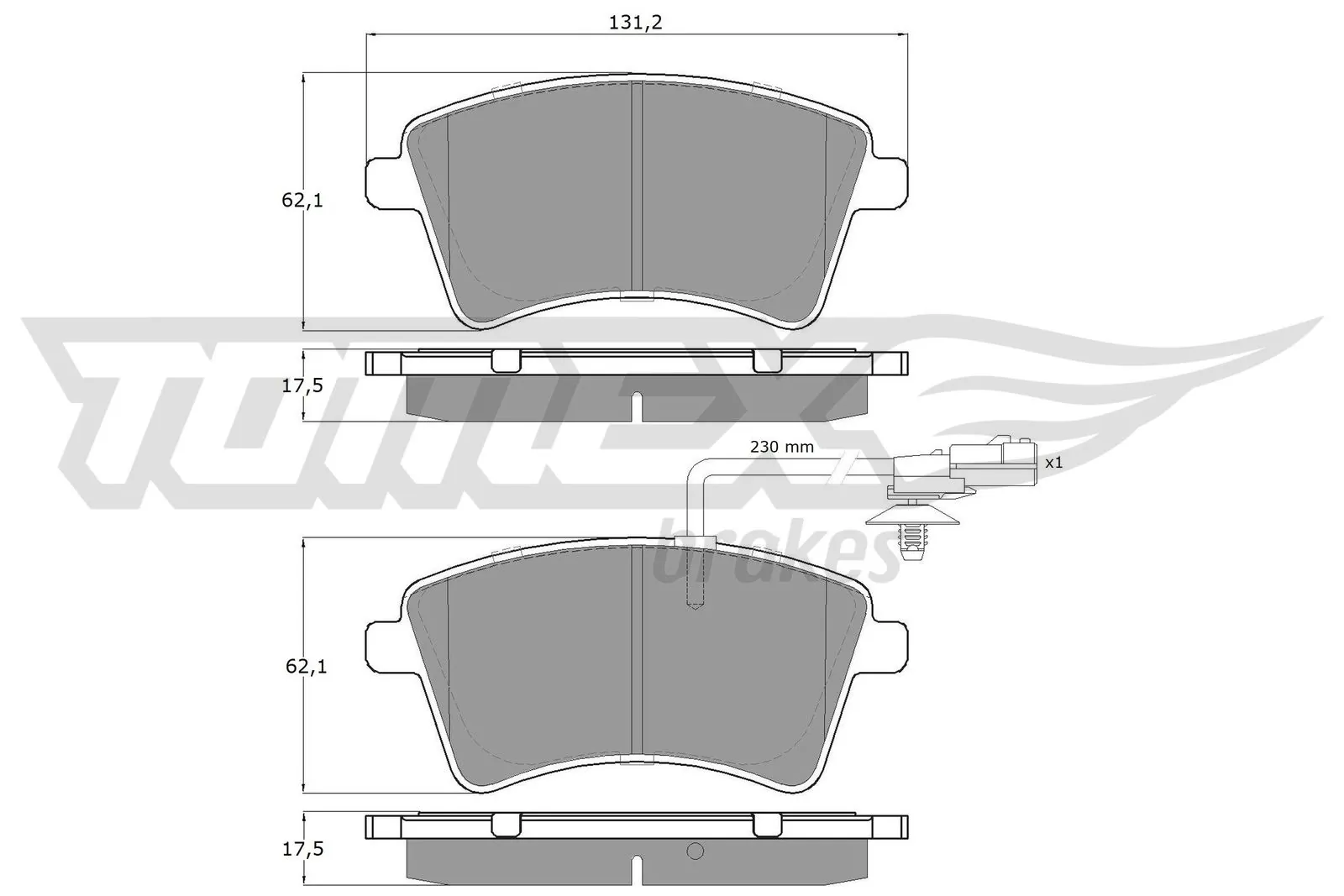 Гальмівні колодки Motrio 8660006346 ціна, від 23.08 USD
