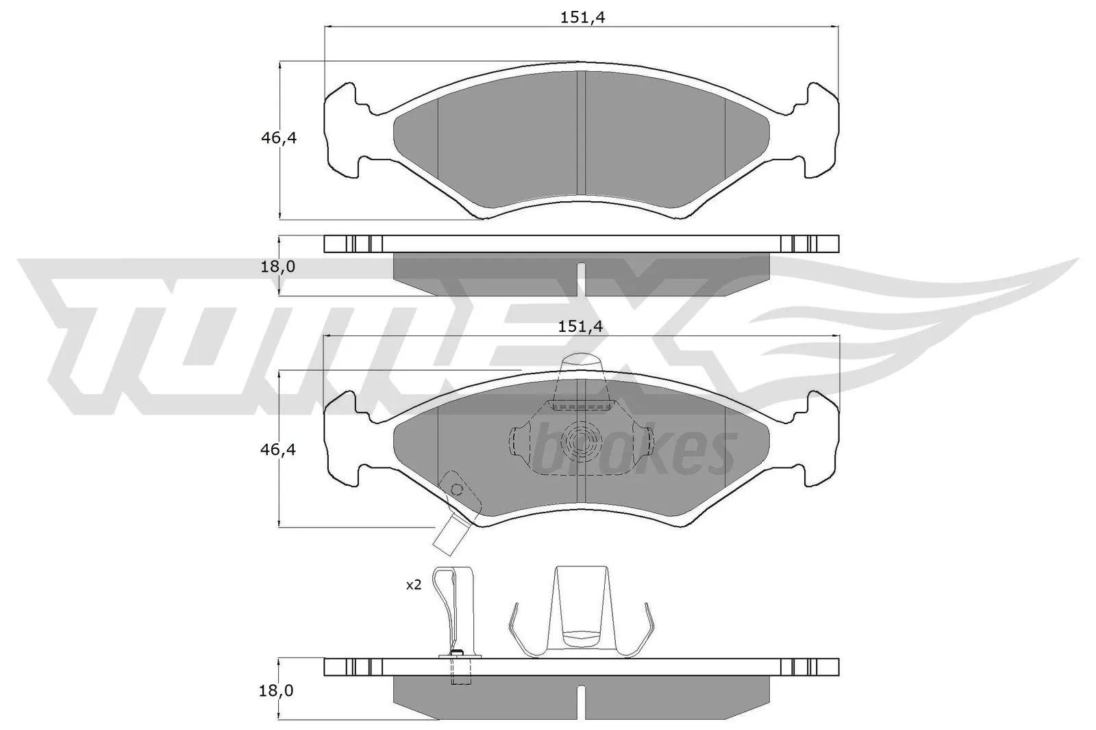 Передні тормозні колодки QF0602 Q-top