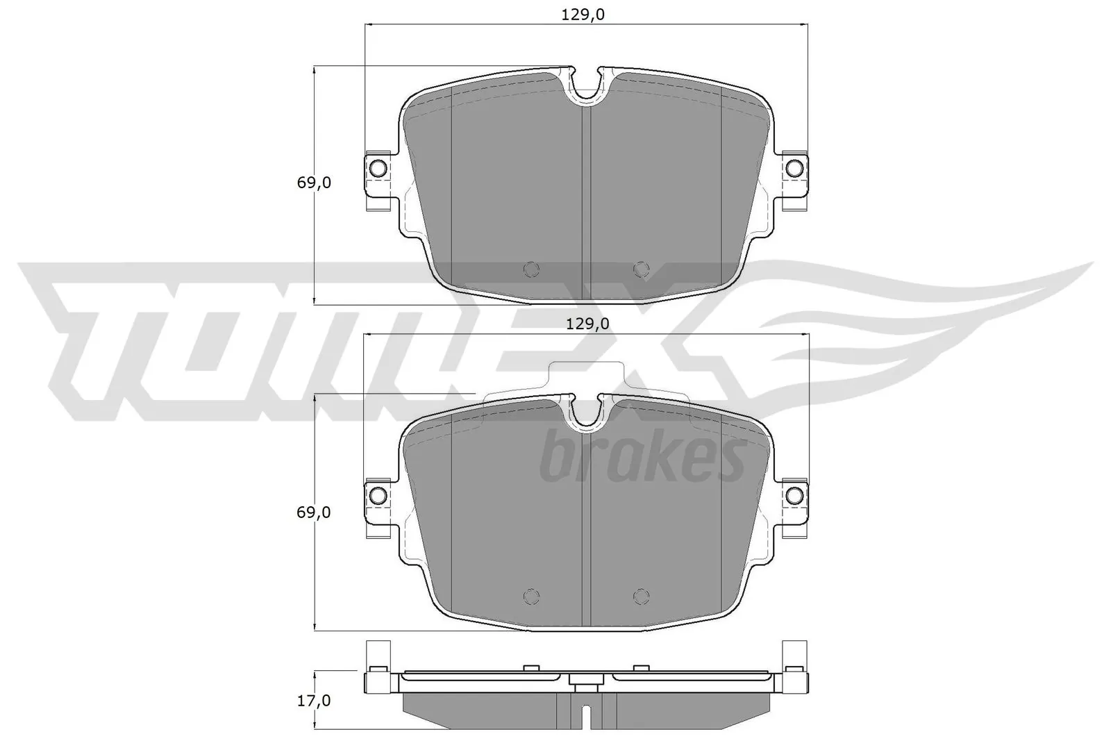 Колодки гальмівні задні, дискові на Volkswagen Phaeton I 3D1, 3D2, 3D3, 3D4, 3D6, 3D7, 3D8, 3D9
