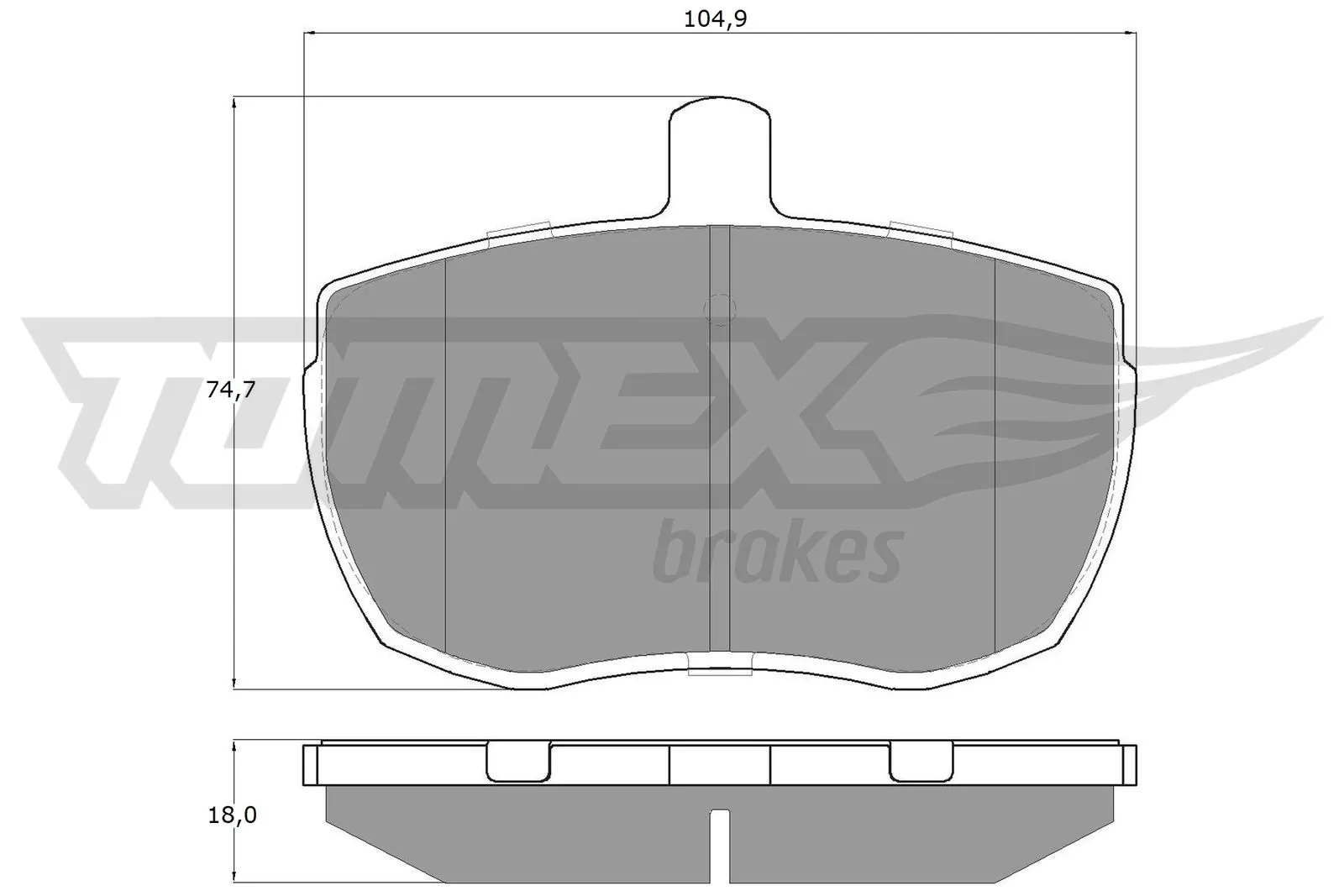 Передні тормозні колодки SA4107754 DAF