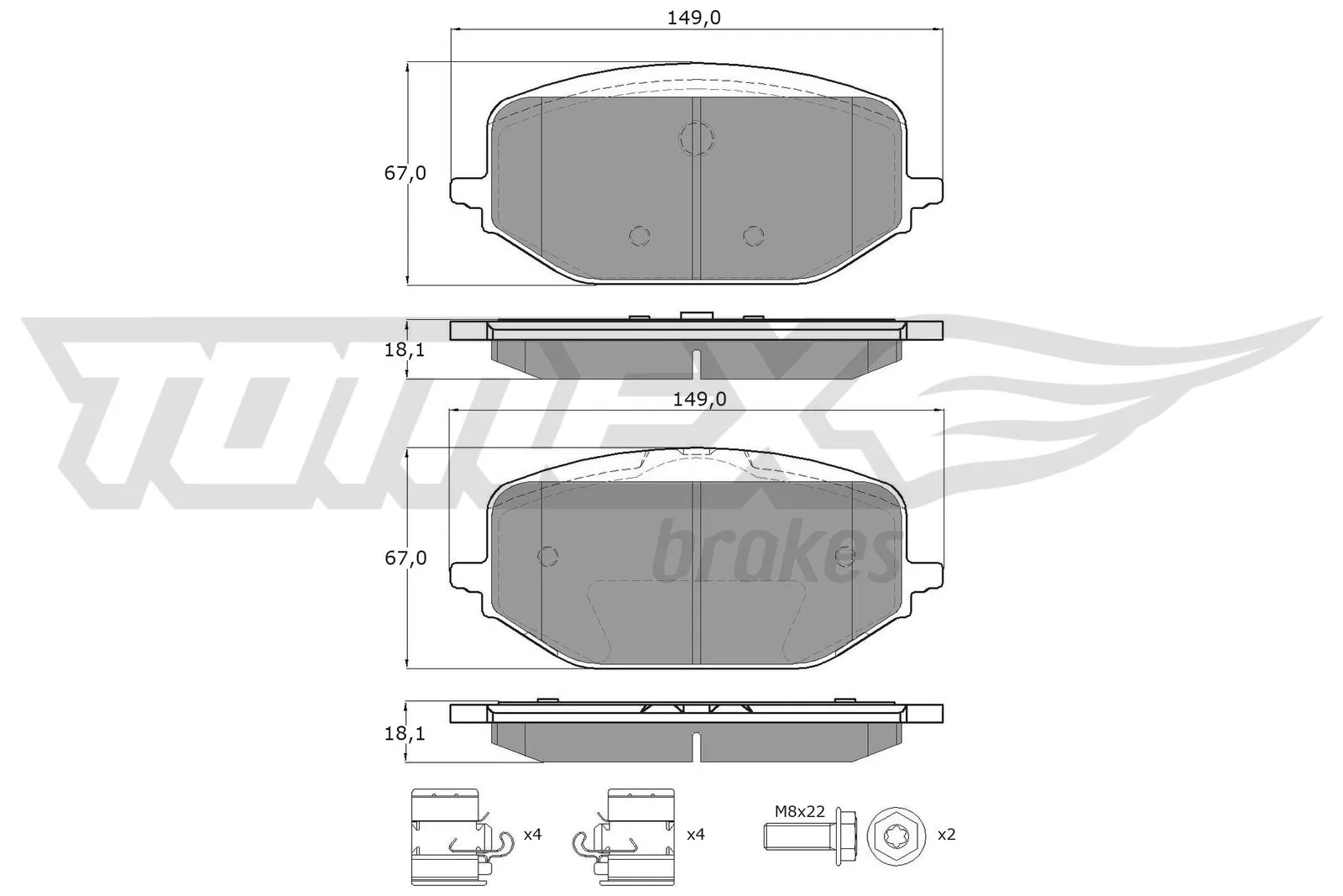 Купити 155255431 Fiat/Alfa/Lancia Колодки гальмівні передні, дискові