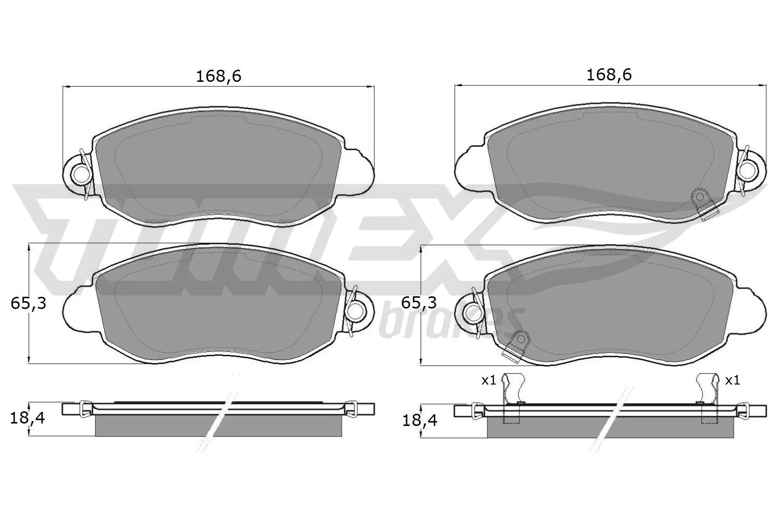 T140551 Ford Передні гальмівні колодки