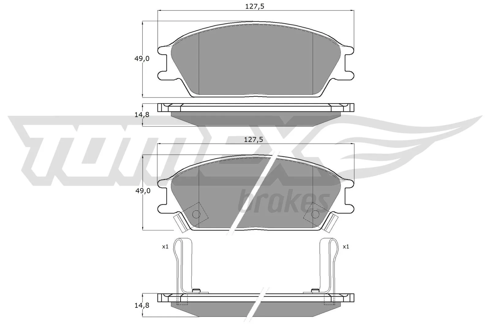 Тормозні колодки Toko cars CK1522