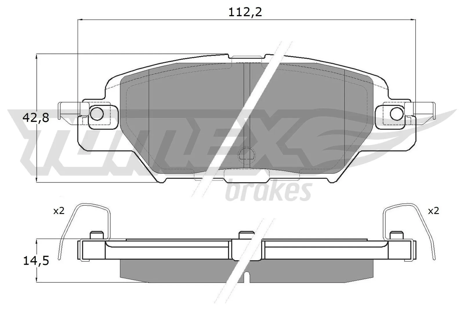 KBY62648Z Mazda Колодки гальмівні задні, дискові