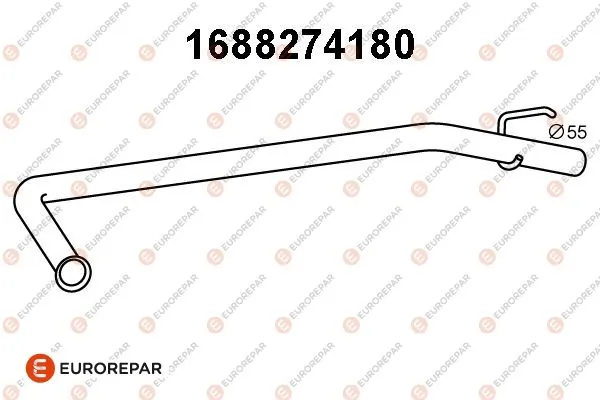 Купити 93857917 Peugeot/Citroen Патрубок глушника від середньої до задньої частини