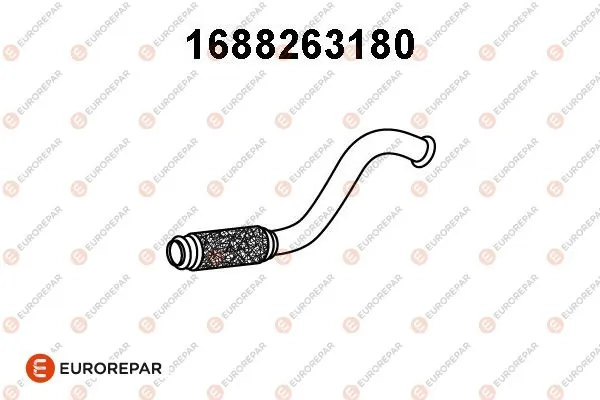 9810706680 Peugeot/Citroen Труба приймальна (штани) глушника, передня