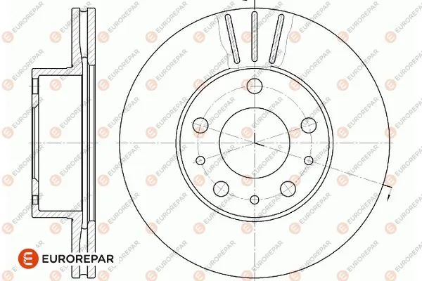 Гальмівні диски передні 1687773180 Peugeot/Citroen
