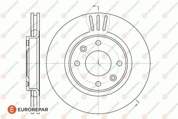 1618890480 Eurorepar Гальмо дискове переднє