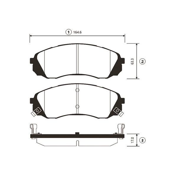 Гальмівні колодки CTR GK0546 ціна, від 29.20 USD