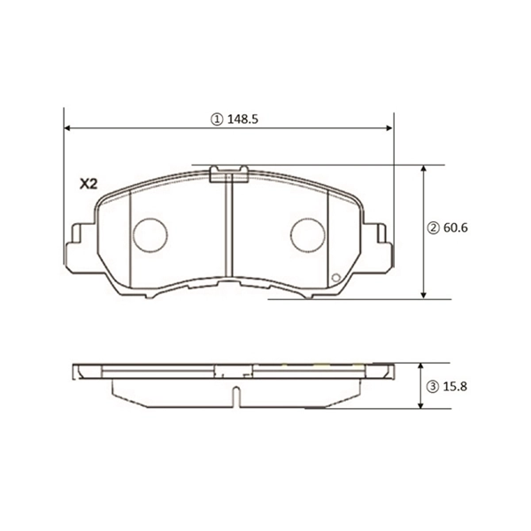 Гальмівні колодки CTR GK1448 ціна, від 34.72 USD