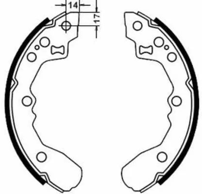 Колодки гальмові задні, барабанні G0Y02638Z Mazda
