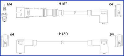 Дроти запалювання Hans Pries (Topran) 108958755 ціна, від 50.18 USD