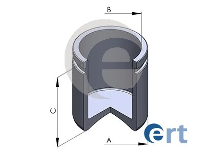 Поршень супорту гальмівного, переднього 8472238 Renault (RVI)