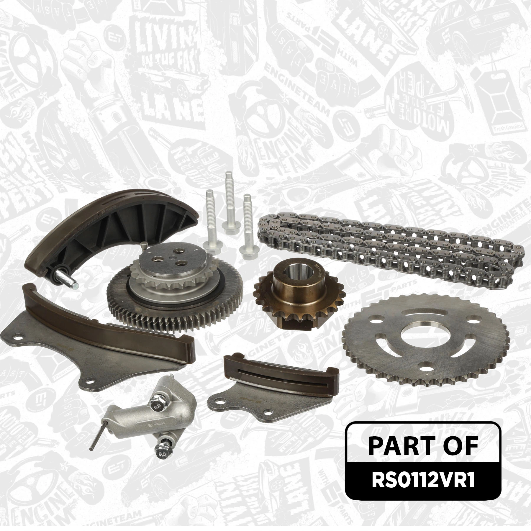 RS0112VR1 ET Engineteam Ланцюг ГРМ, комплект
