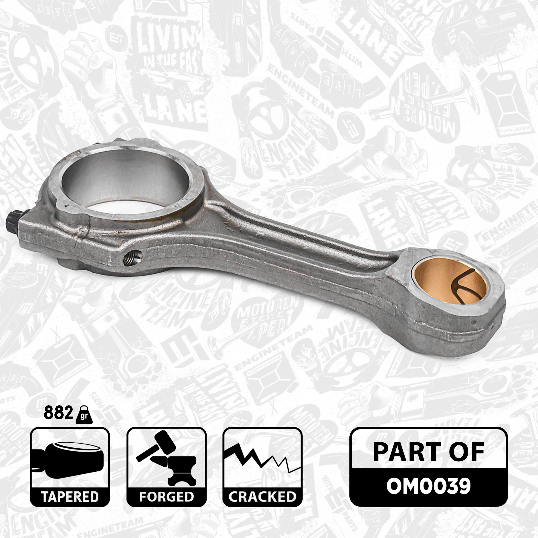 Шатун поршня ДВЗ ET Engineteam OM0039 ціна, від 351.69 USD
