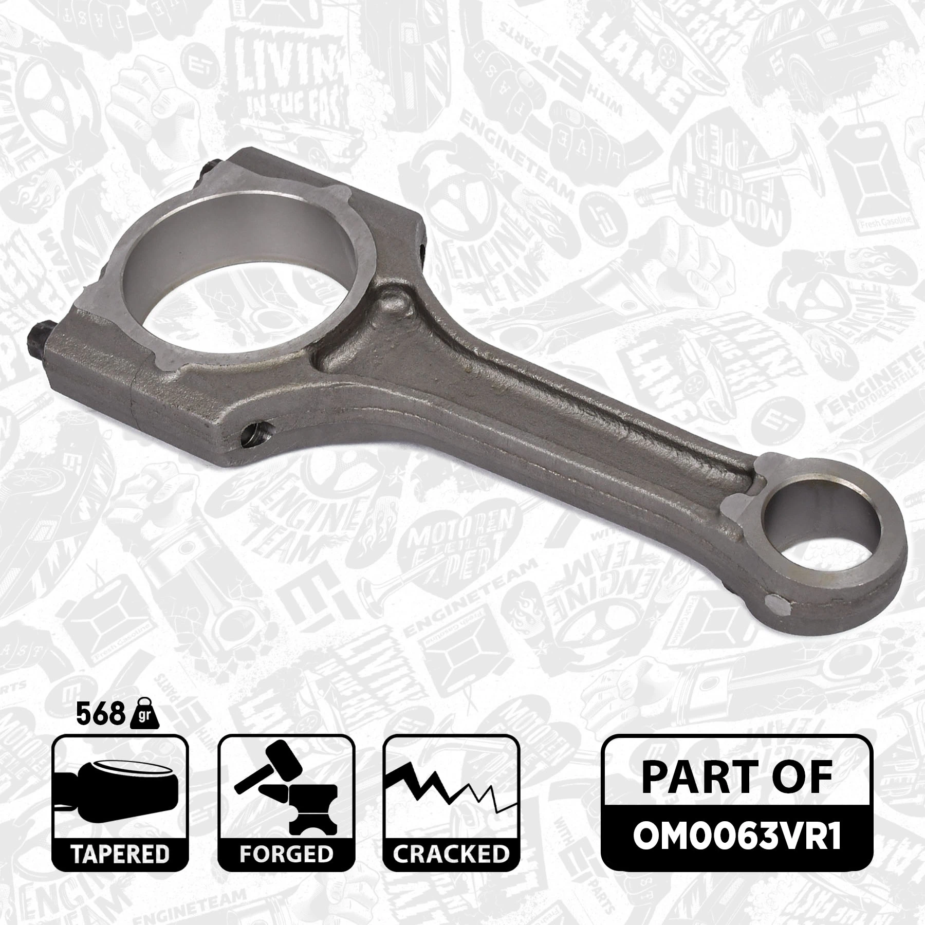 Шатун поршня ДВЗ ET Engineteam OM0063VR1 ціна, від 76.01 USD