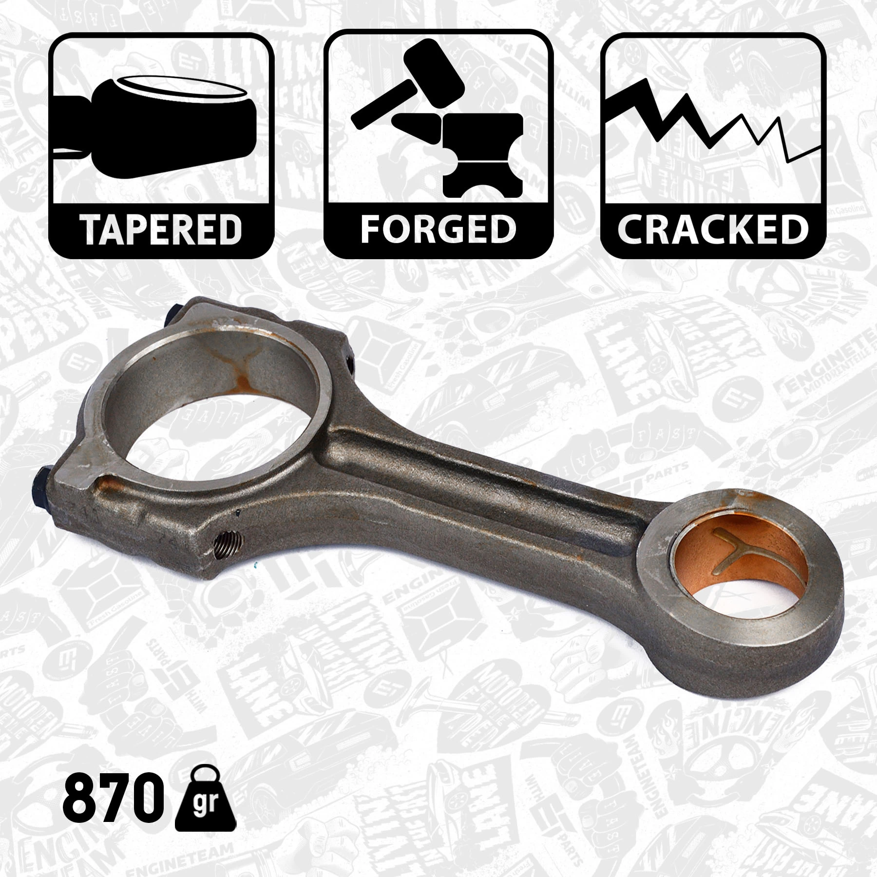 Шатун поршня двигуна 93196307 General Motors