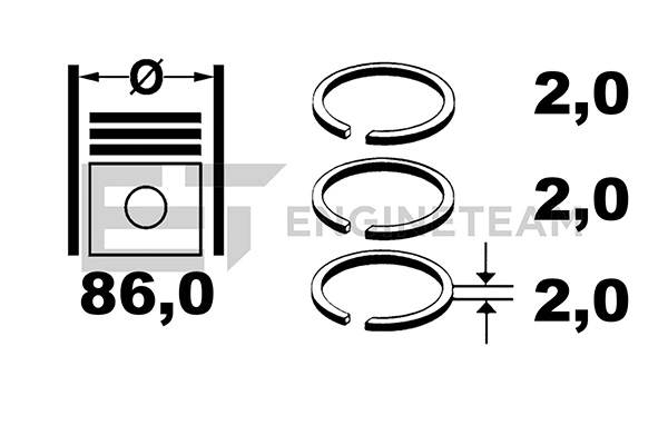 Поршень в зборі Peugeot/Citroen 9800484580 ціна, від 83.56 USD