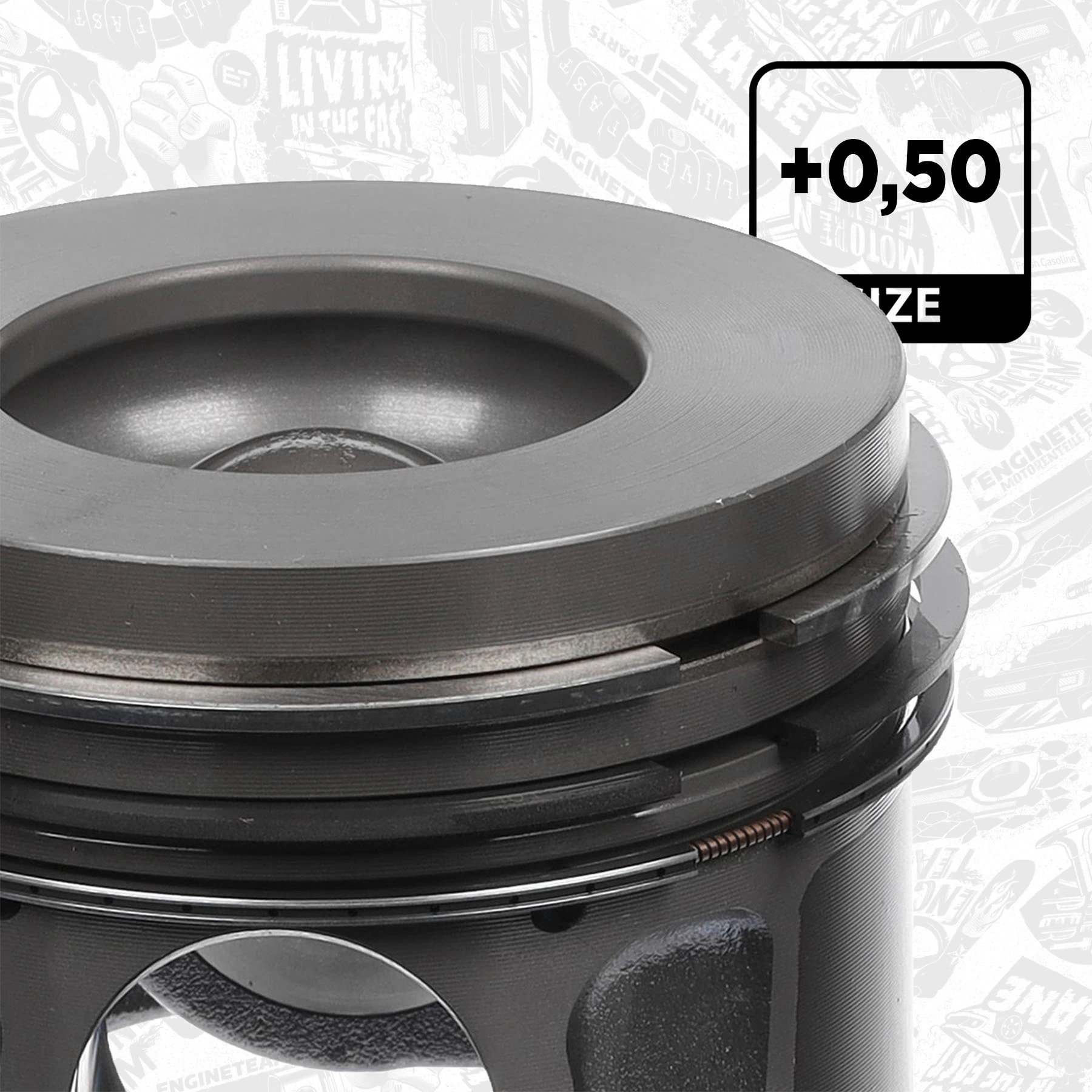 Поршня, 2-й ремонт (+0,50) Mahle Original 160702 ціна, від 83.77 USD