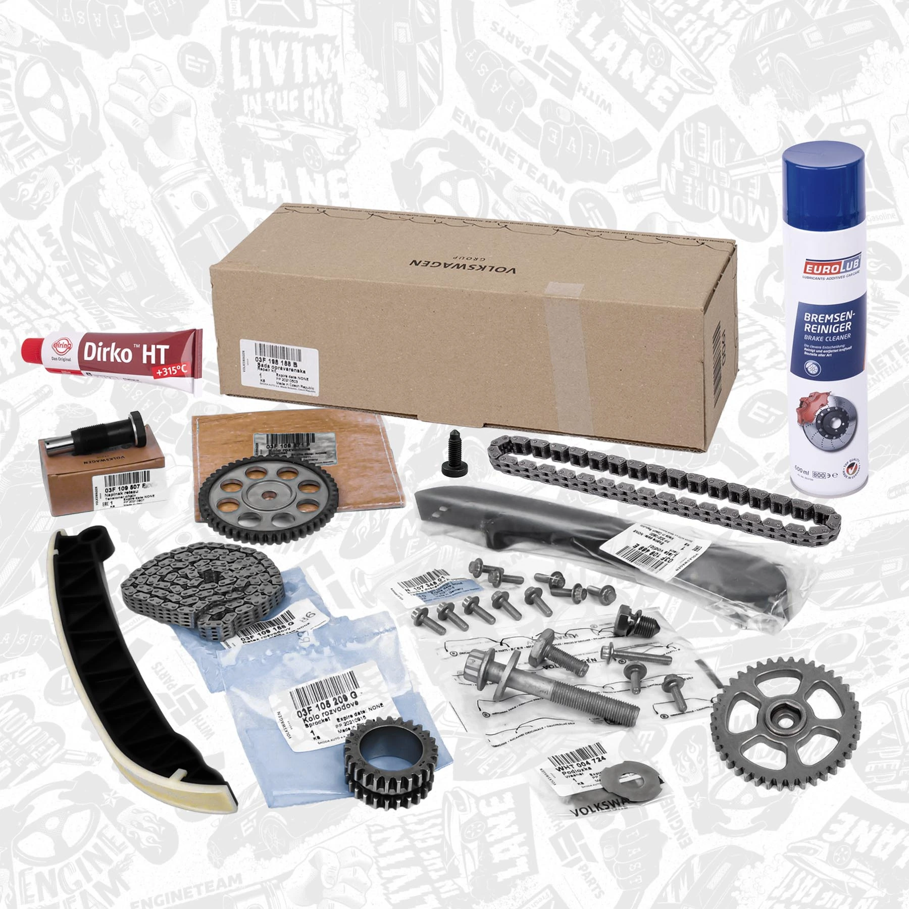 Ланцюг ГРМ, комплект ET Engineteam RS0089 ціна, від 123.61 USD