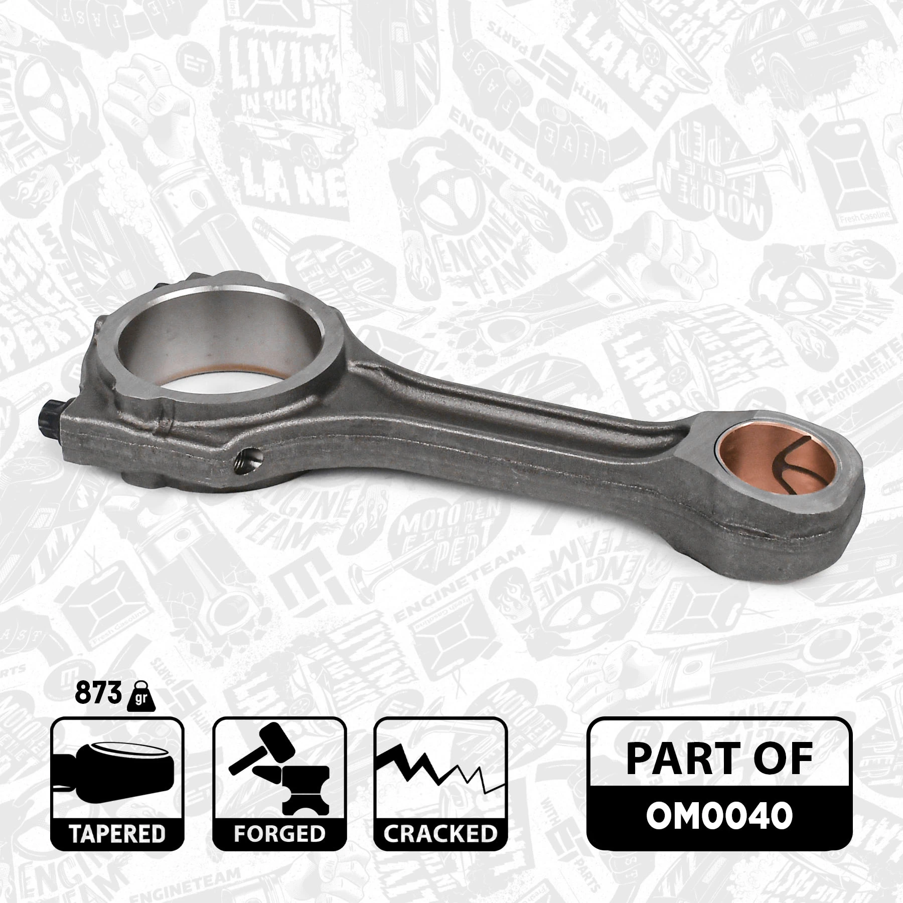 Шатун поршня ДВЗ ET Engineteam OM0040 ціна, від 50.67 USD
